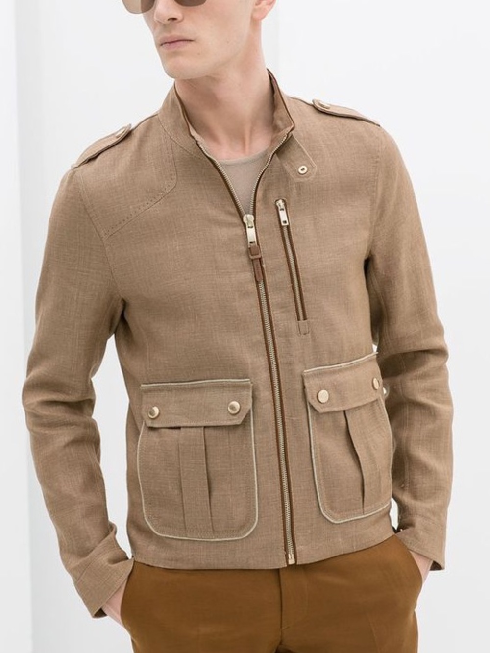 Zara Man Linen Jacket- XL